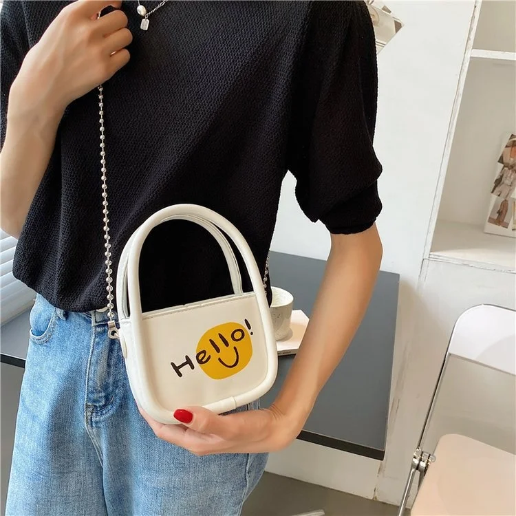 

Summer small bag Korean version ins small fresh and lovely printed fruit cartoon design women's trendy Pu portable messenger bag