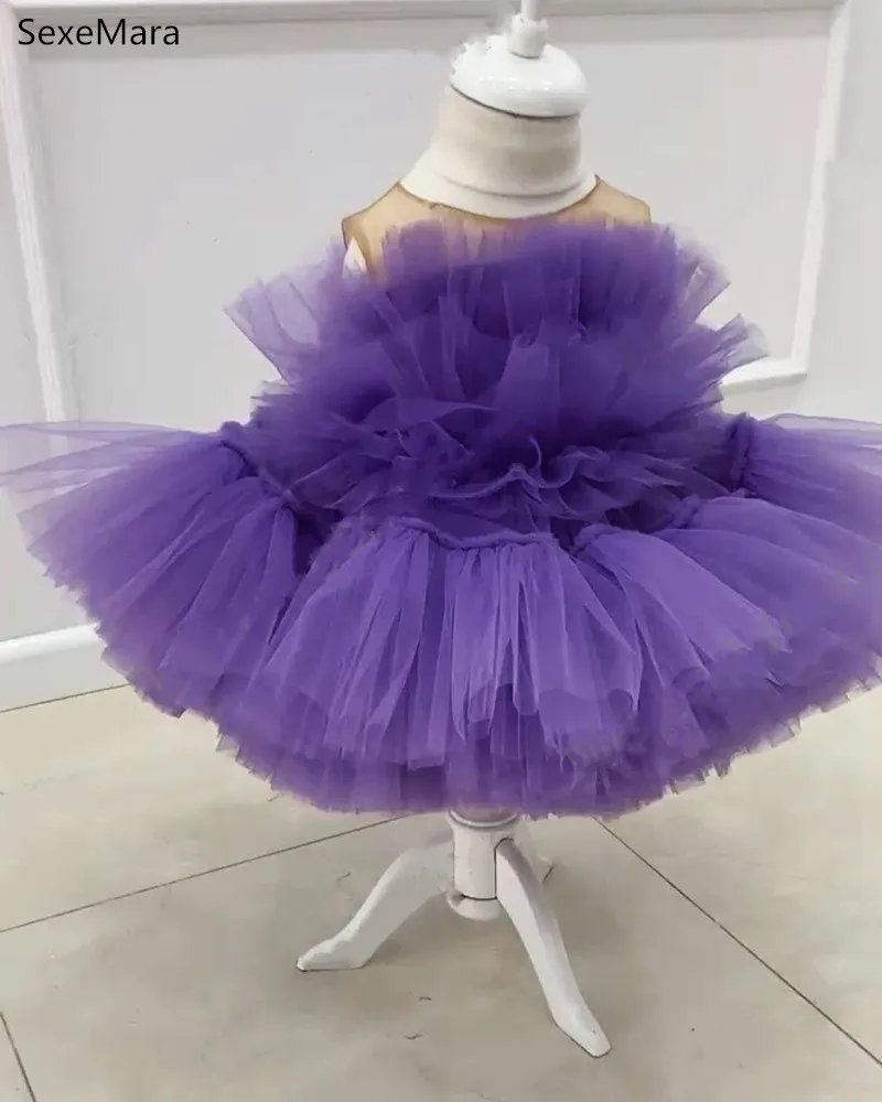 

Puffy Ruffled Tutu Tulle Dresses For Girls Dress Up For Girl Fancy Princess Costume Kids Carnival Outfits Clothes Any Color