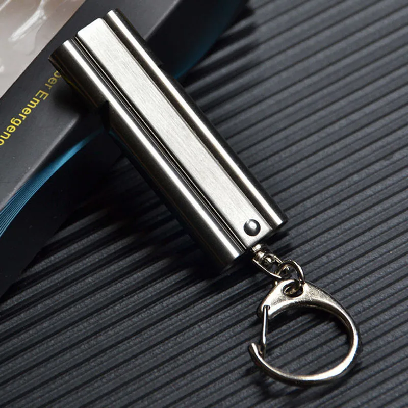 Двойной свисток для выживания из нержавеющей стали 304 портативный безопасный