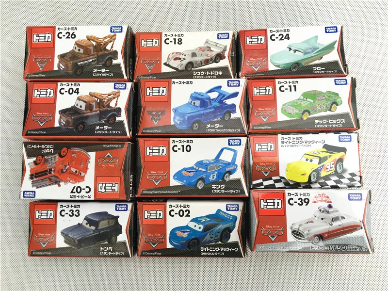 Игрушечный автомобиль Tomy Tomica Disney Pixar машинки шериф/король/Фло/Салли/Цыпленок