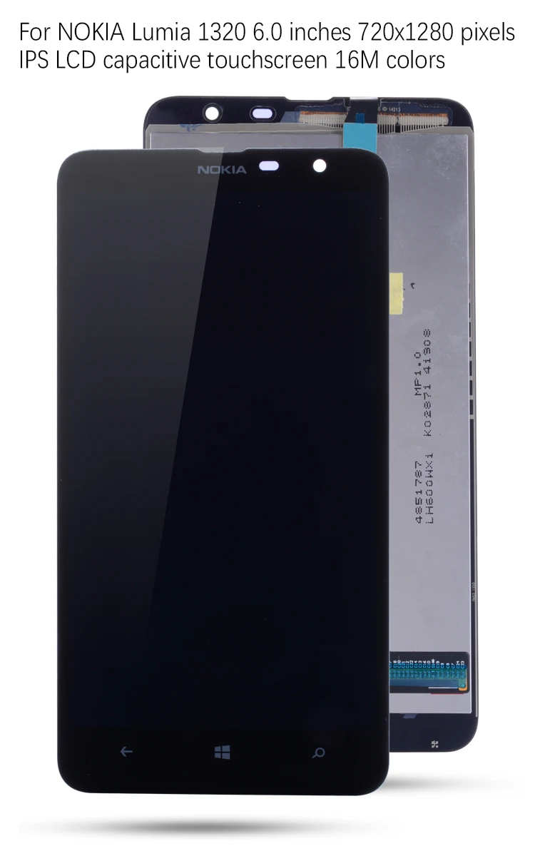 6,0 ''1280x720 ЖК-дисплей для NOKIA Lumia 1320, сенсорный экран для NOKIA 1320, замена дигитайзера