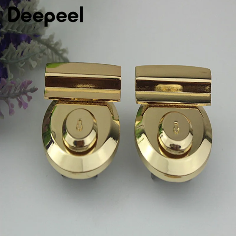 2 шт. золотистые металлические поворотные застежки для сумок и кошельков | Багаж