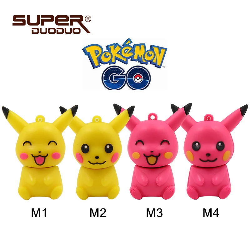 Usb флеш-накопитель 128 ГБ шариковая ручка эльфа 64 Гб pokemon Pikachu pendrive 32 ГБ 16 ГБ 8 ГБ 4 ГБ usb memory stick usb 2,0