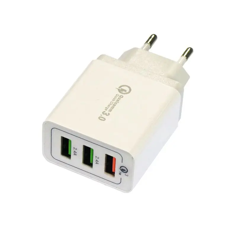 QC3.0 3USB AC100 240V 5A евро зарядка USB адаптер питания|Зарядные устройства| |