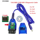 S + качественный VagCom KKL 409,1-VAG KKL OBD2 Диагностический кабель USB сканер с чипом FTDI для VW Au-di Se-at Sk-oda Автомобильный сканер