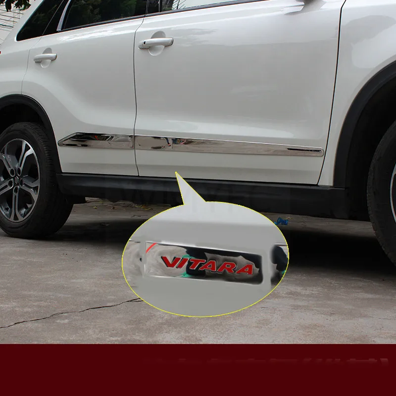 ABS Plastic Black Color Rear Trunk trim Wing Lip Spoiler Decoration Car Accessories For Suzuki Vitara 2015 - 2017 2018 2019 2020 |