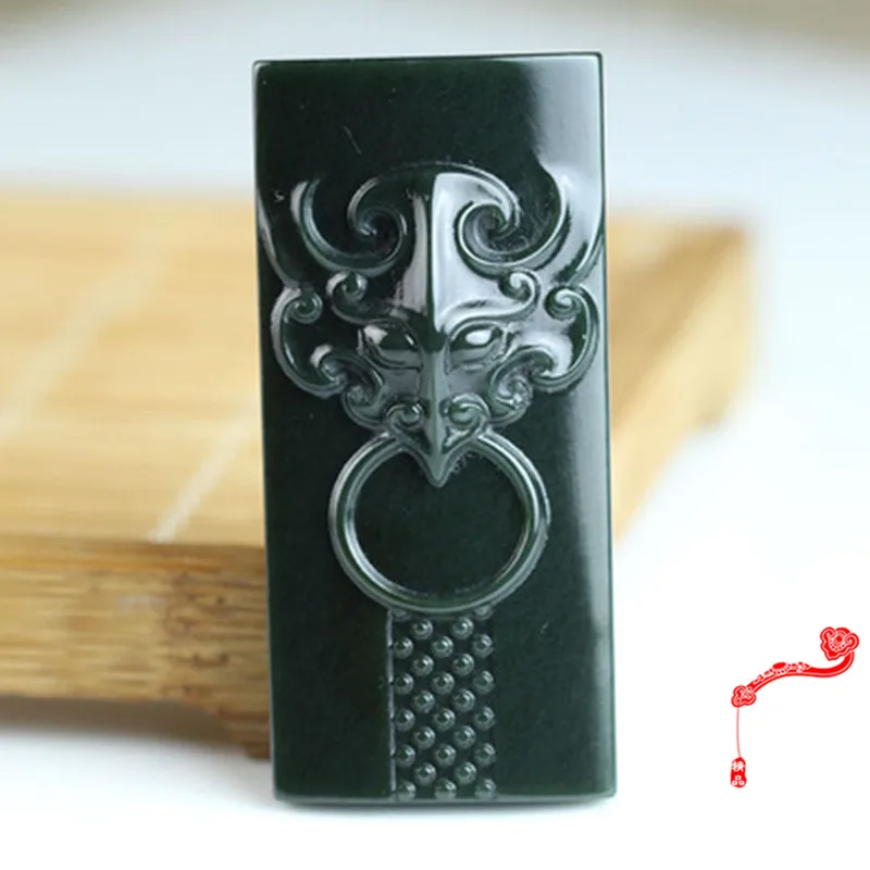 Natural Hetian Qing yu Animal Jade Pendant Jewelery Lucky Exorcise evil spirits Auspicious Amulet Fine | Украшения и аксессуары