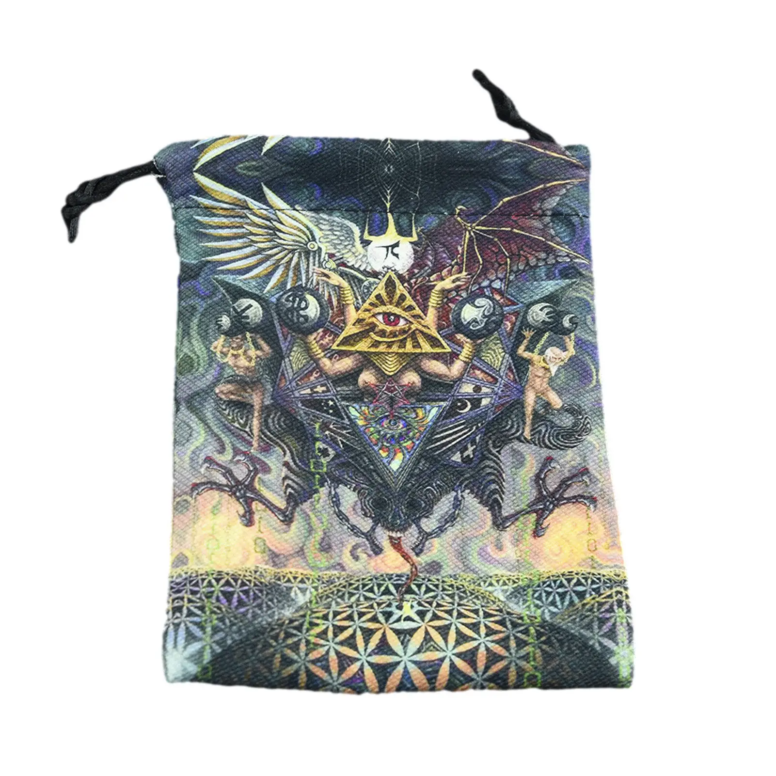 

Double-sided Printed Velvet Tarot Storage Bag Oracle Card Witch Divination Accessories Tarot Drawstring Bags Elegantly