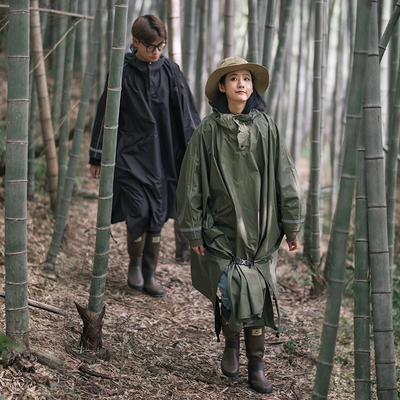 

Naturehike High-Permeable Waterproof Cape Poncho Breathable Multifunctional Camping Hiking Comfortable Raincoat NH21FS036