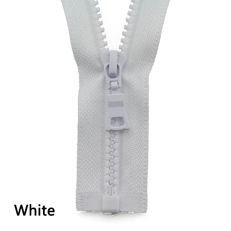 white 5 шт. Meetee 5# молнии из смолы закрывают конец 15-25 см открытый конец 30-80 см застежка-молния швейная пуховая куртка сумки для одежды Домашний портной ремесла - Цвет: white