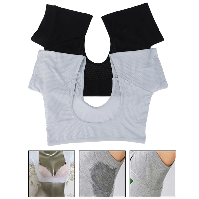 

1Pc Tshirt Shape Sweat Pads Reusable Washable Underarm Armpit Sweat Pads Perfume Absorbing
