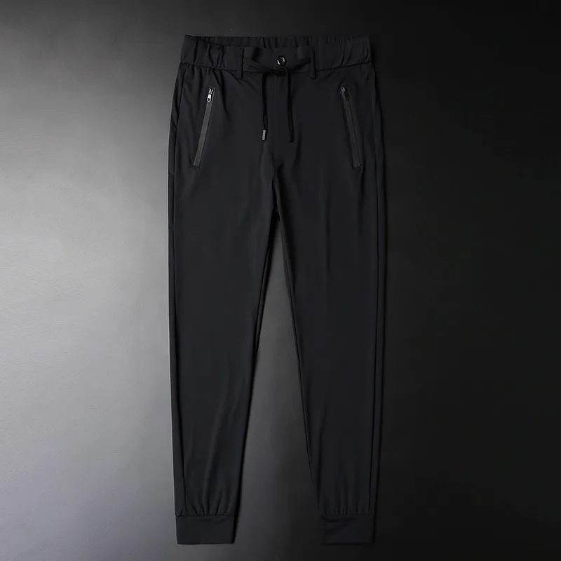 

Straight ice silk ultra thin sports pants men's Leggings large size high elastic Leggings casual pants