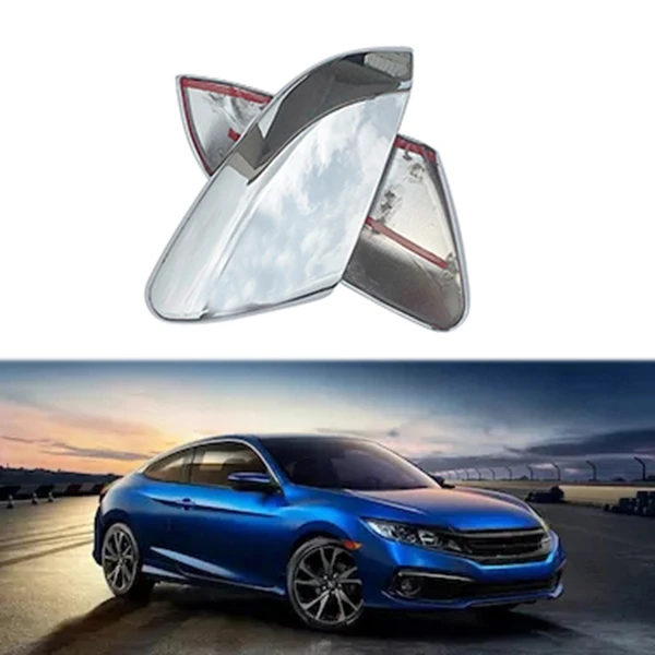 

2 Pcs ABS Chrome Side Door Mirror Cover Trim for Honda Civic Car Styling 10Th