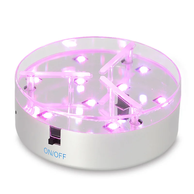 4 дюйма (10 см) Светодиодный светильник база выставочный стенд Дисплей пластина с