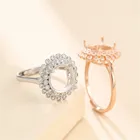 Пустое кольцо для круглых кабошонов 3 мм, 4 мм, 5 мм, 6 мм, 7 мм, 8 мм, 9 мм, 10 мм, регулируемое кольцо из позолоченного серебра 925 пробы с цирконием