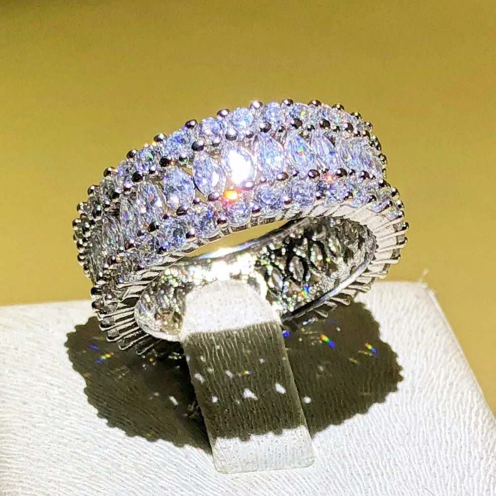 Женское кольцо из серебра 925 пробы с фианитом|Кольца| |