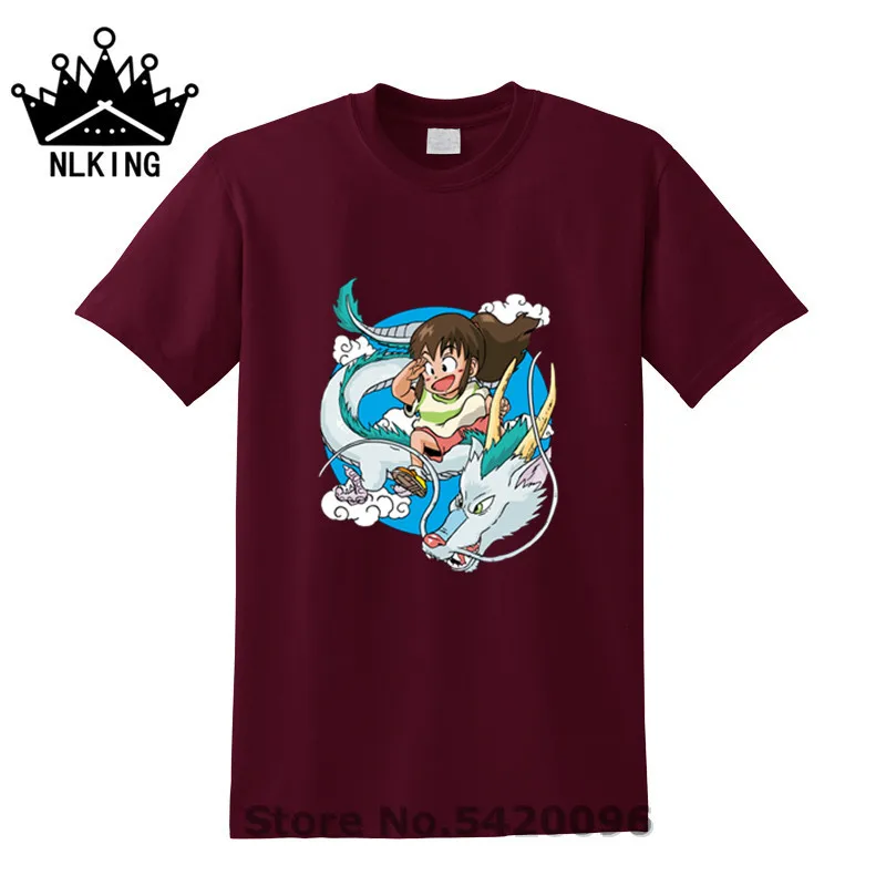 Новая мода 2019 футболка s dragon chihiro comic Аниме Манга Мужская из чистого хлопка Harajuku