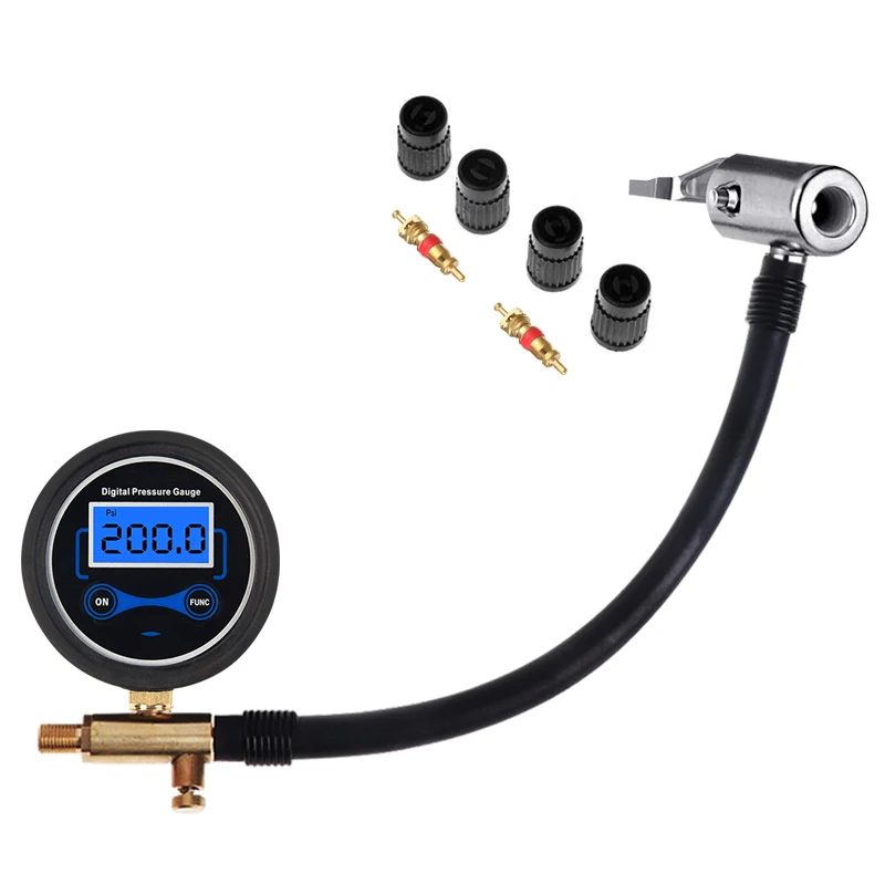 Цифровой манометр для шин измеритель давления в шинах с ЖК дисплеем диапазон