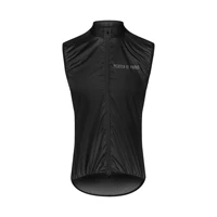 peloton de parise bicycle vest windproofwaterproof fabric men black sleeveless jacket chaleco ciclismo cortavientos cycle gielt