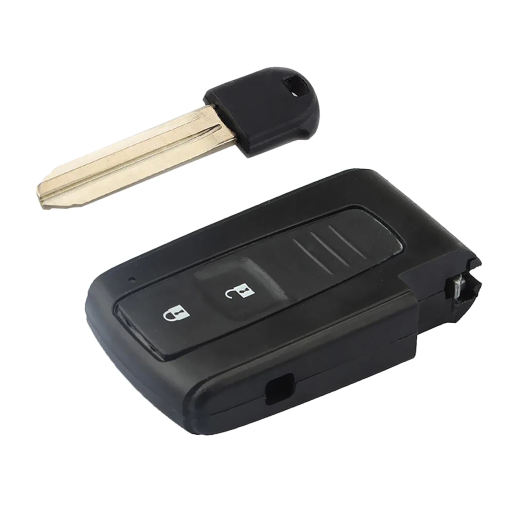 2-х кнопочный пульт дистанционного управления смарт-ключ чехол с Uncut заготовка