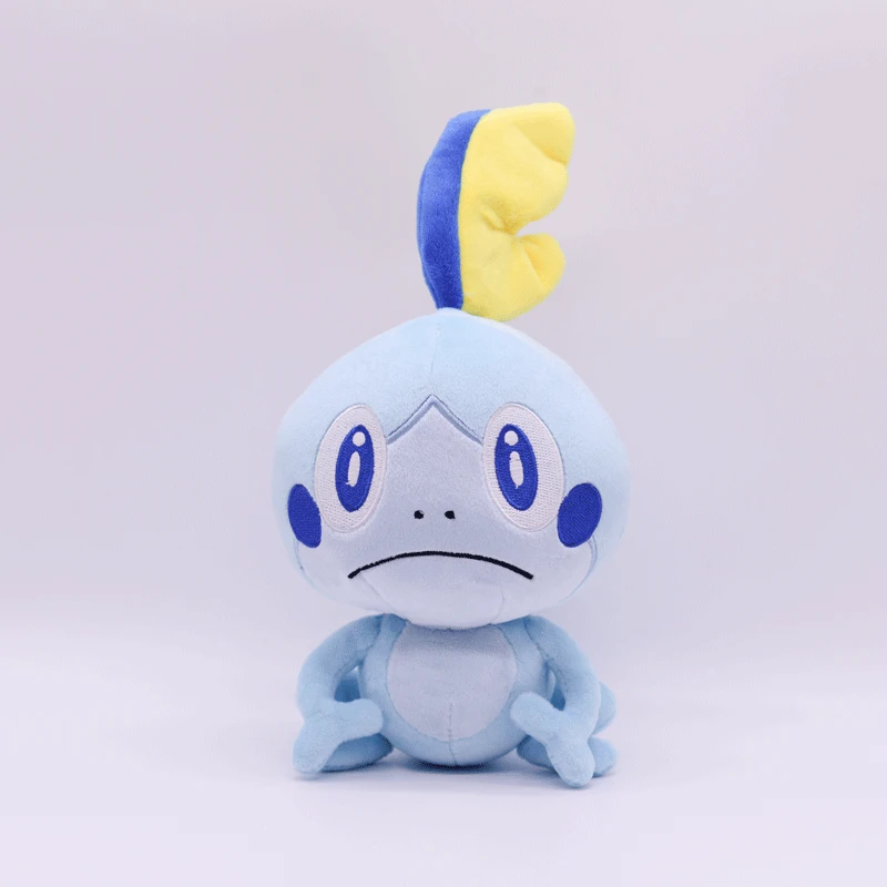 Черный Высокое качество Scorbunny Sobble Grookey мягкая плюшевая игрушка японского аниме Кукла мультфильм дети девочки рождественские подарки на день рождения - Цвет: Черный
