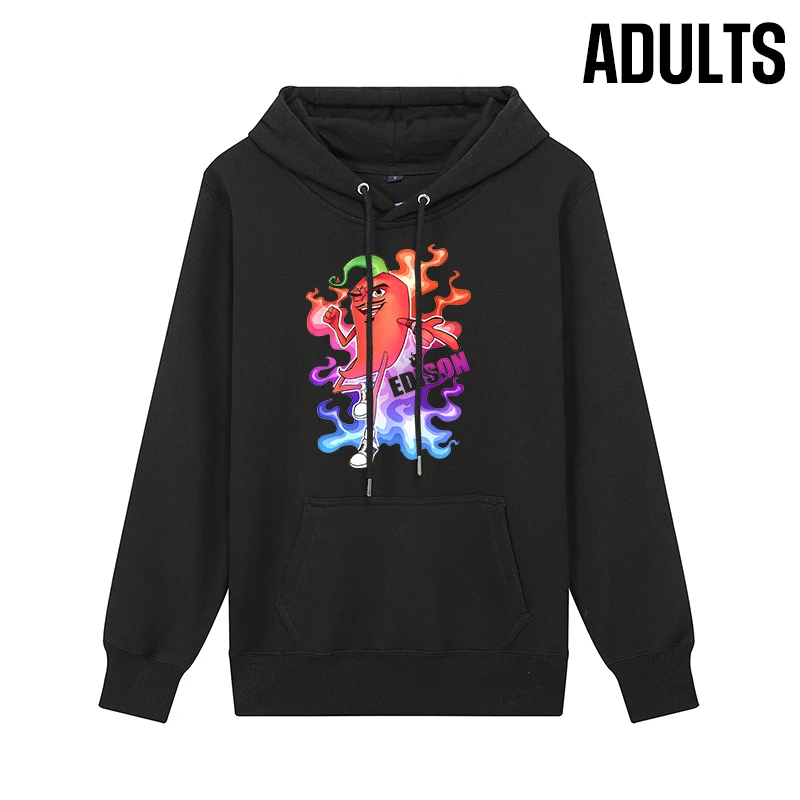 Los ni&ntilde;os Sudadera con capucha Merch Edison Perec de chile caliente primavera y oto&ntilde;o chico es Thicked sudaderas con capucha Edison Pts ropa familiar Casual-3