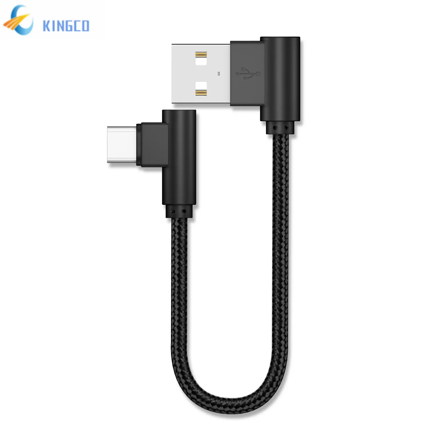 USB-кабель Type-C для iPhone короткий кабель быстрой зарядки 2 4 А угол 90 градусов