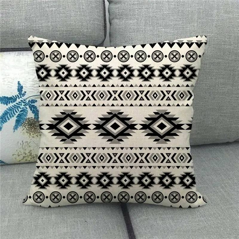 Наволочка из Индии ацтексов наволочка для подушки черная гоэлектрическая