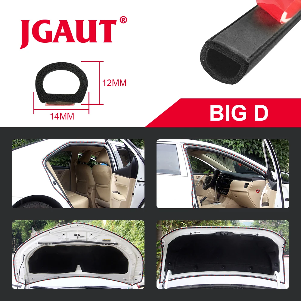 5 метров большой D стиль клейкая дверь уплотнение грузовик капот край резиновый