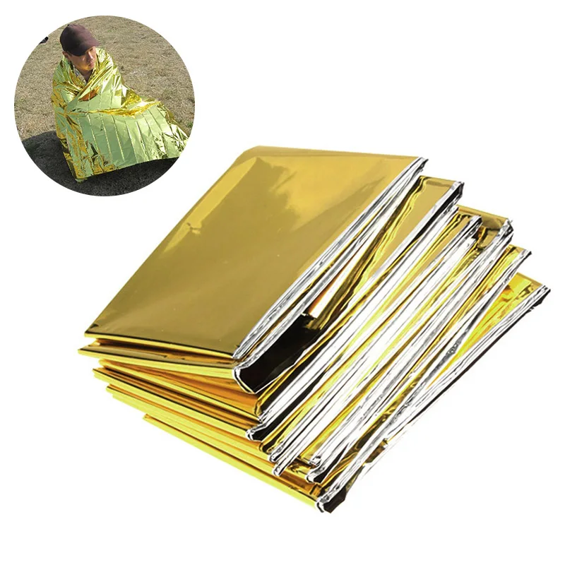 

Outdoor Equipment Emergency Insulation Blanket Shelter For Self Help Camping Portable First Aid Curtain Camping Blacket