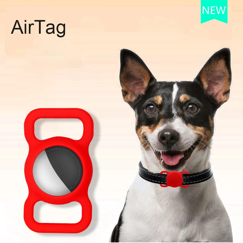 

1PC For Apple Airtag Case Dog Cat Collar GPS Finder Colorful Luminous Protective Silicone Case For Apple Air Tag Tracker Case
