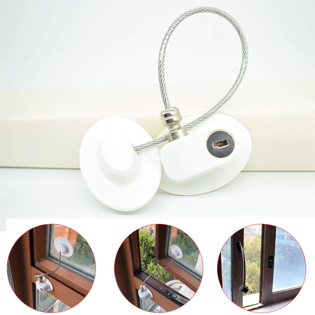 

Child Safety Prevent Falling Punch Free Window Cabinet Drawer Adhesive Baby Refrigerator Lock Protection Wardrobe Rustproof Home