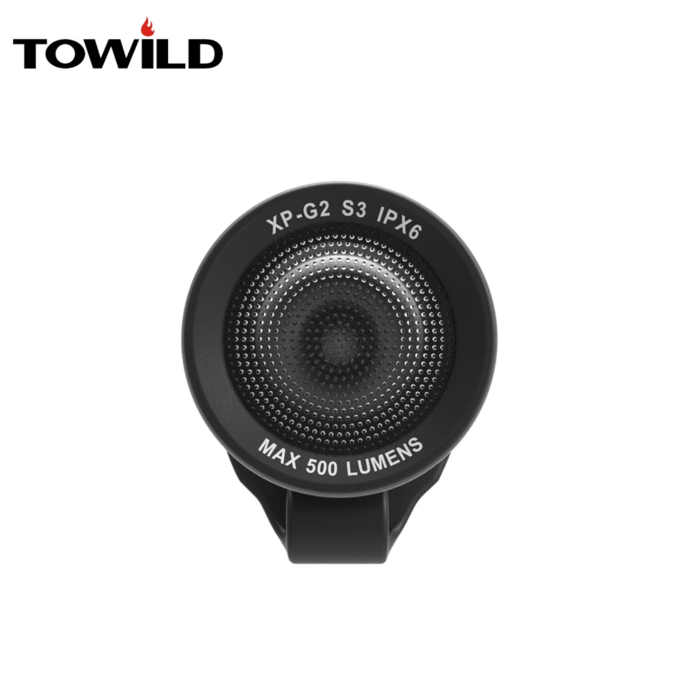 

TOWILD Rechargeable Bike Front Handlebar Cycling Led Light Replaceable Battery Flashlight Torch Headlight Bicycle Accessories