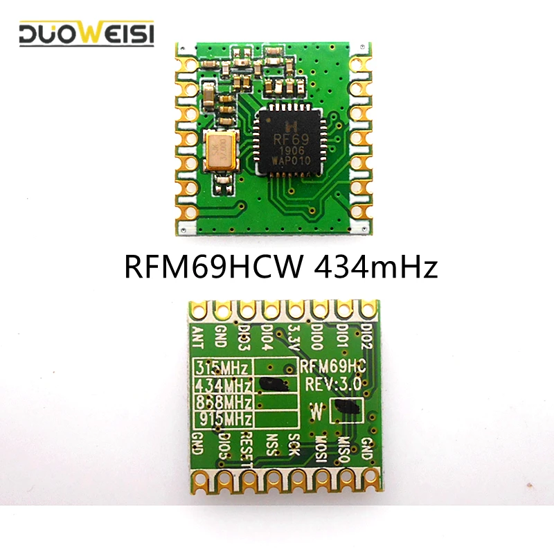 RFM69 RFM69HC RFM69HCW программируемый 433 МГц 868 915 радиочастотный приемопередатчик модуль