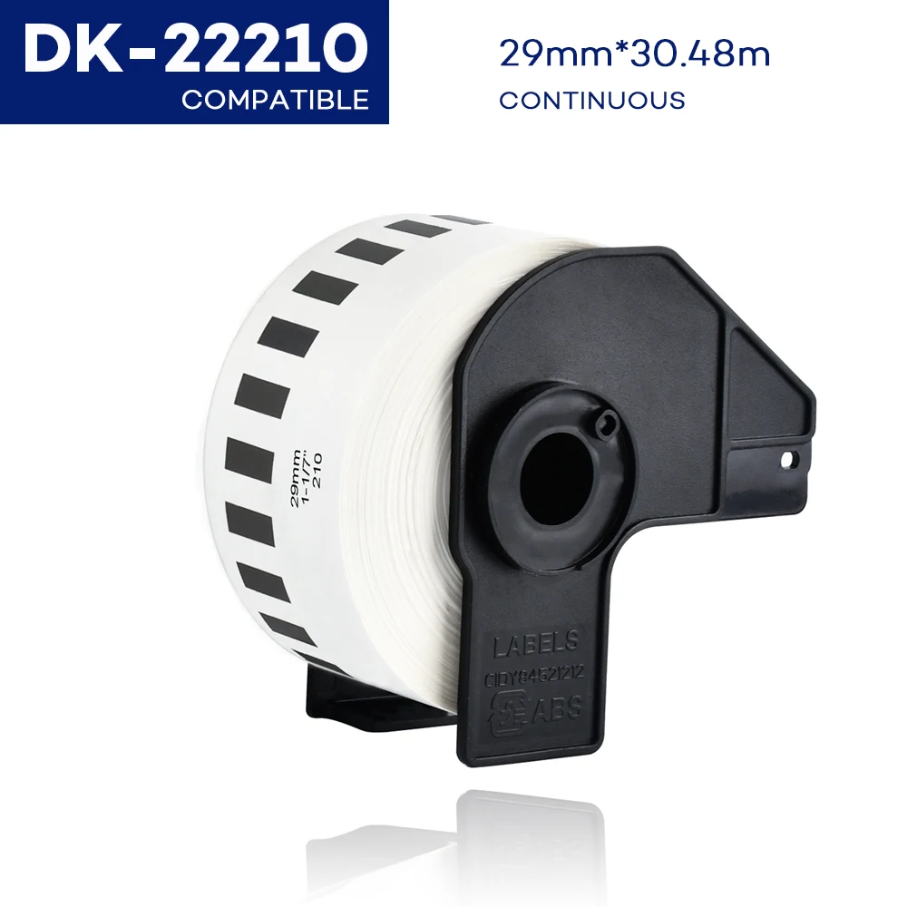 

Термопринтер Yance DK-22210, совместим с принтером DK label DK 22210 DK 2210 DK 210, непрерывные этикетки для QL570 QL700