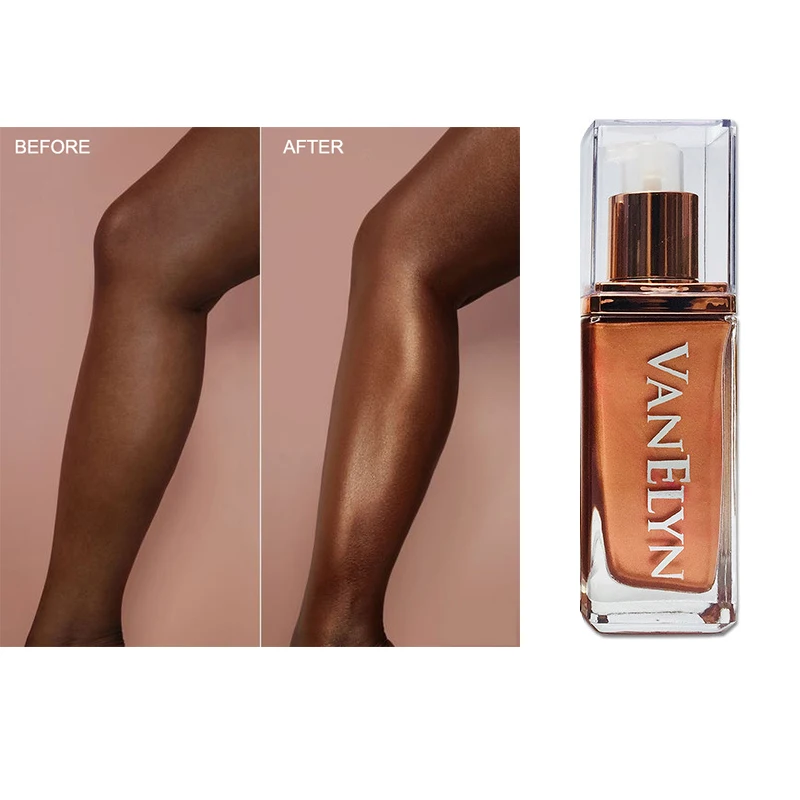 Горячая продажа жидкое тело хайлайтер осветляет свечение изюминкой красоты тела