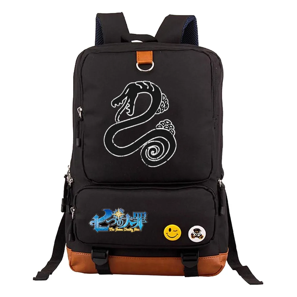 

Anime The Seven Deadly Sins Nanatsu No Taizai Students Schoolbag Travel Rucksack cosplay Print Shoulder Bag Backpacks