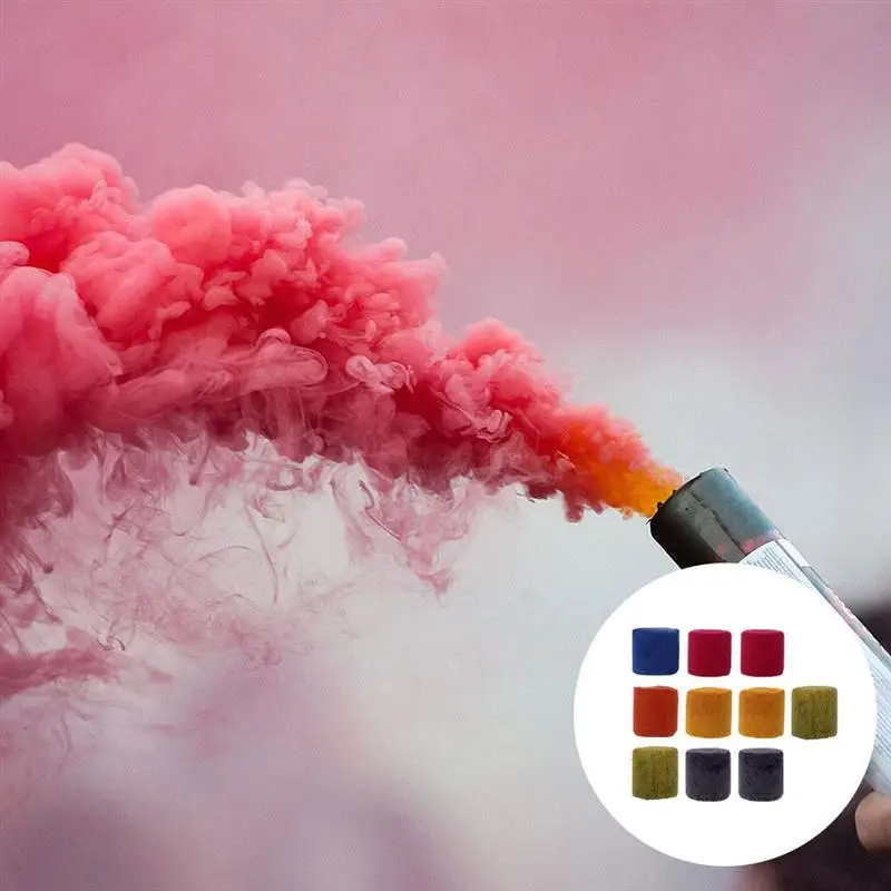 10pcs Smoke Cake Colorful Effect Show Round Bomb Studio Photography Tool | Дом и сад