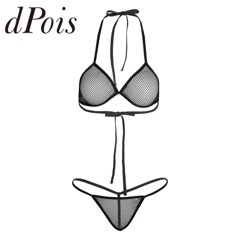 

2 шт., Женский комплект бикини, нижнее белье, ажурный прозрачный сексуальный бюстгальтер, топ с подходящими стринги, нижнее белье, пляжная од...