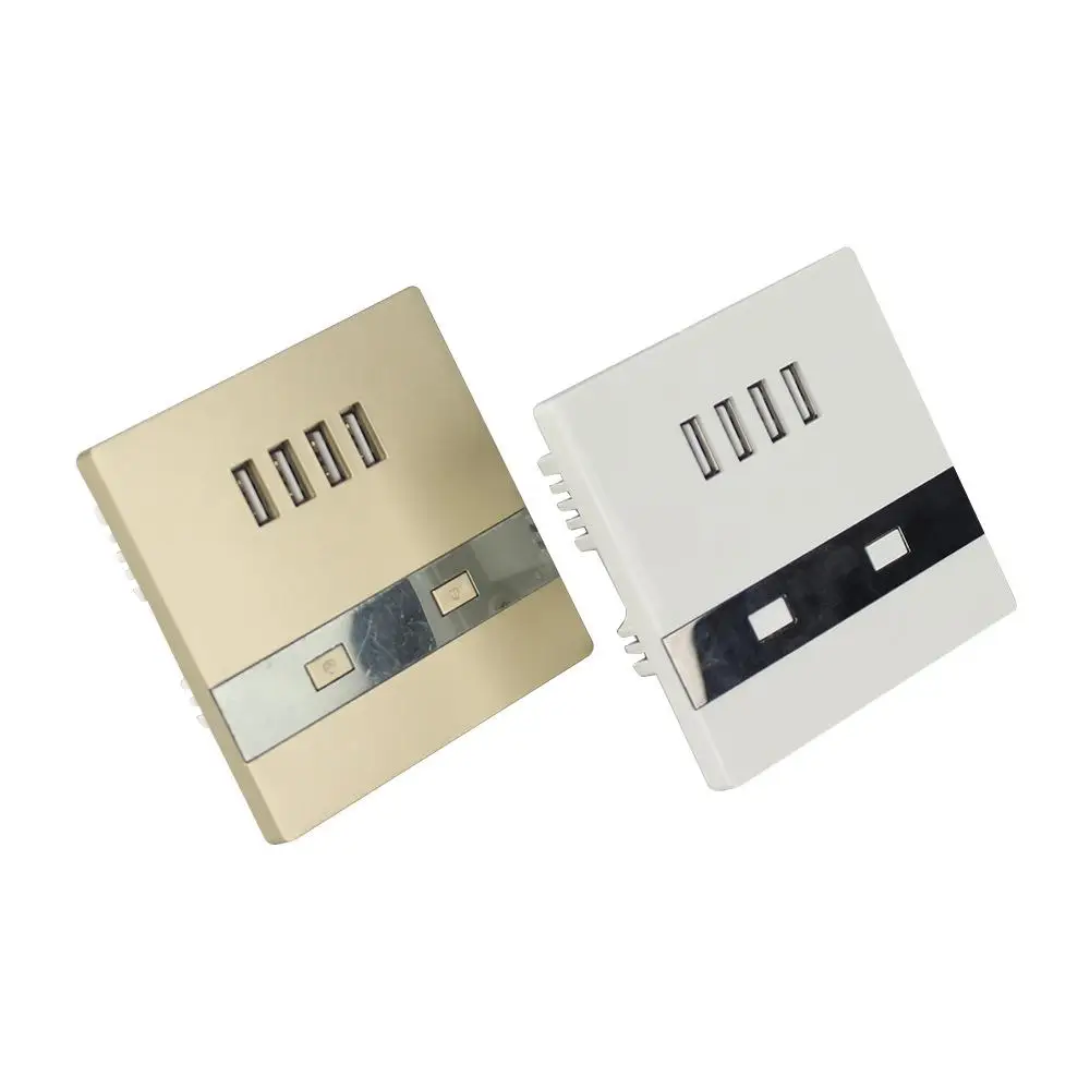 Световые переключатели Usb зарядное устройство 86 модель сенсорный выключатель кнопочный Разъем настенный выключатель 4usb напряжение розетка с переключателем матовый