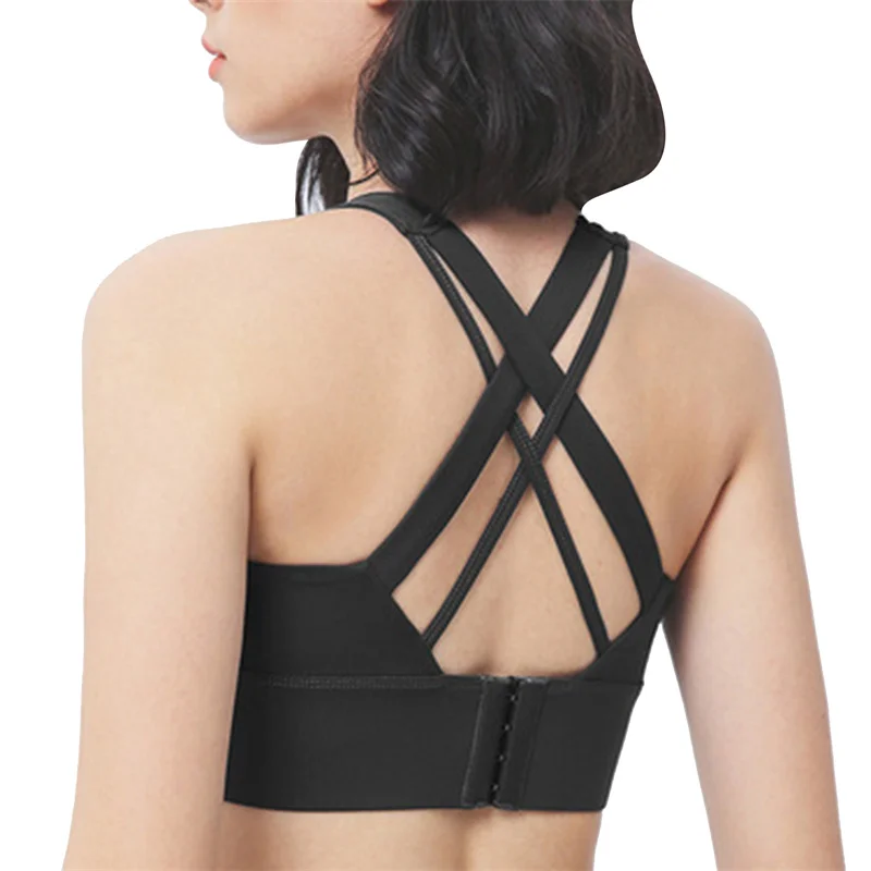

Women Sports Bra Push Up Crop Top Female Fitness Gym Bra Hollow Breathable Top Running Yoga Bra Athletic Sportswear