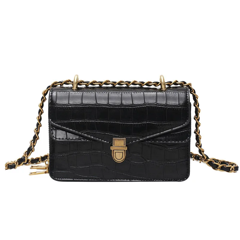 

Mini Luxury Chain Shoulder Bags for Women Winter Trend Fashion Simple Design Pu Leather Crossbody Bag Female Handbags and Purses