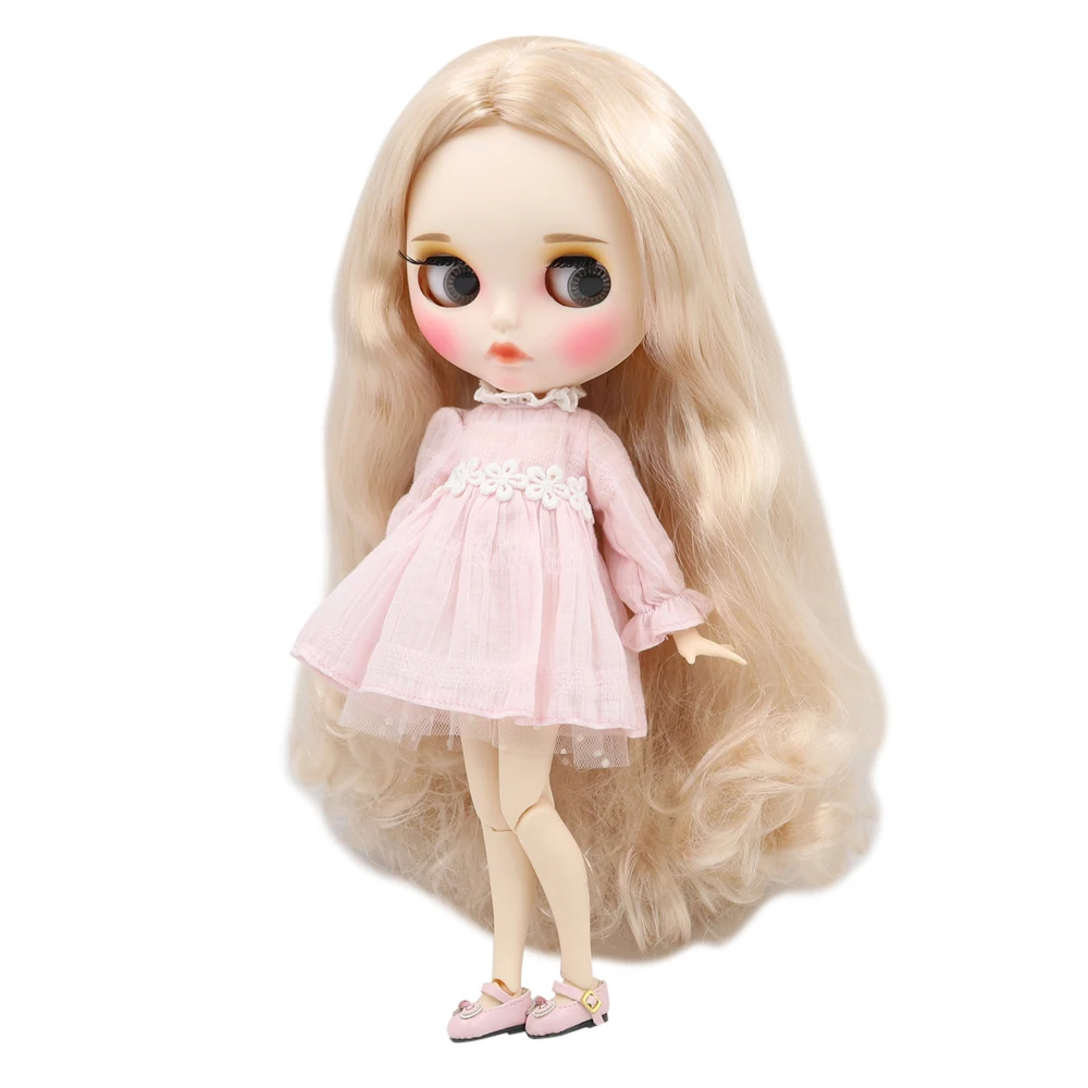 Ледяная фабрика 1/6 bjd шарнирный светильник для тела Золотой кудрявый волос