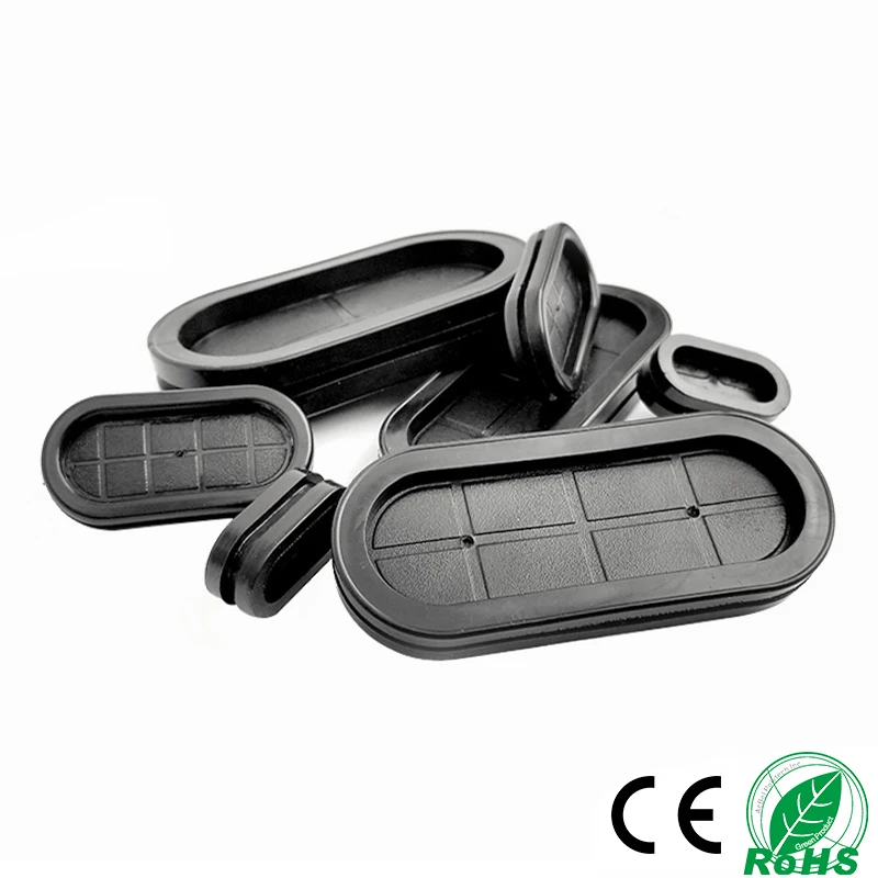 

1/10pcs Rubber wire grommet Double-Sided gasket clamp Electric box inlet outlet Seal ring Dust plug cable fixed holder protector