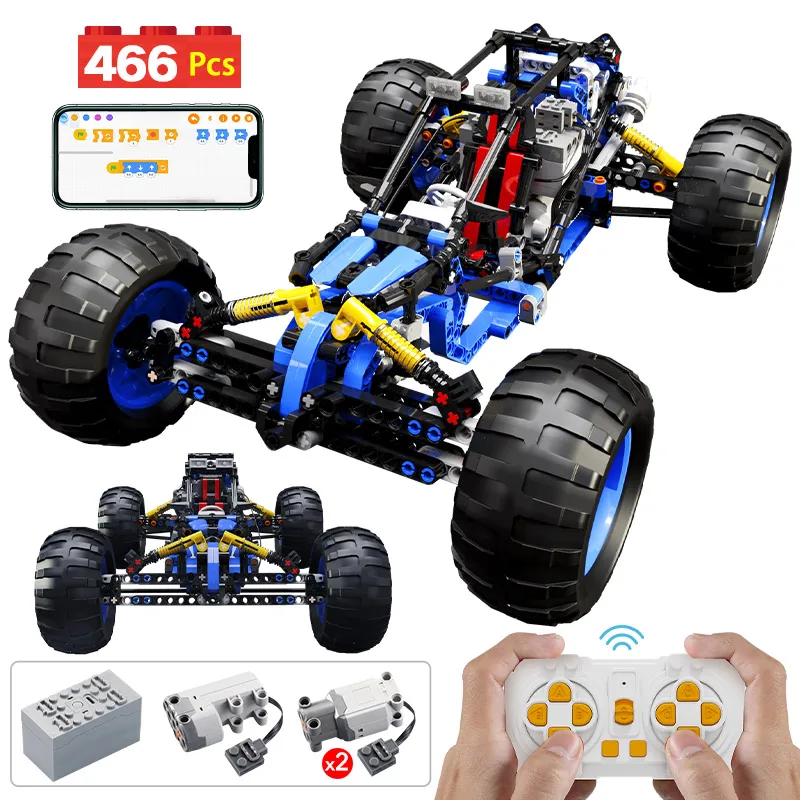 

city Technical RC Off-Road Racing Car Building Blocks APP Programming Remote Control Vehicle Truck Bricks Toy Gift For Children