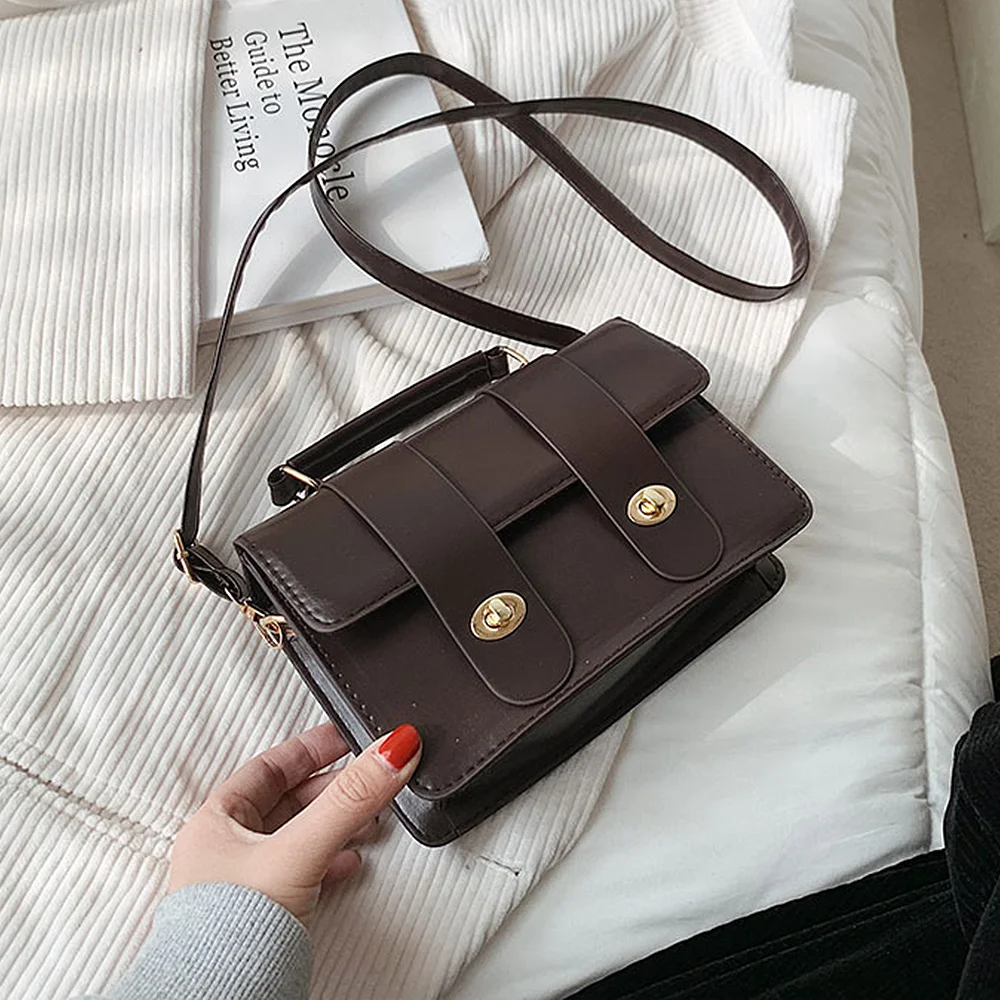 

Women Handbags Double bucklen Shoulder handbag Messenger female bag Crossbody Bags For women
