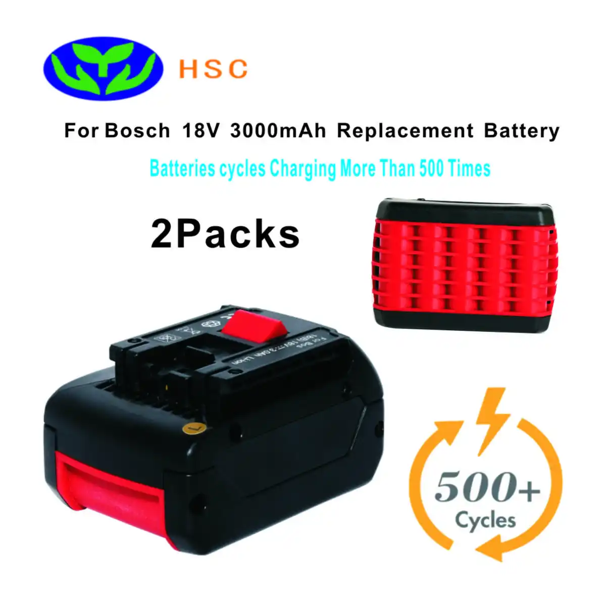 2 шт. 3.0Ah 18650 Батарея чехол BOS18B литий 18 в Замена для BOSCH 18V 2607336092 BAT618 BAT609G BAT618G |