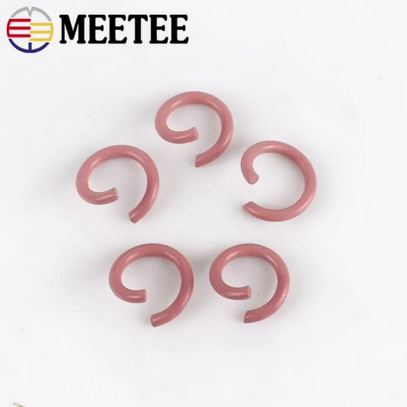 Meetee 100pcs 1.2*8mm Candy Colors Small Metal Ring Connection Opening O Rings Buckle DIY Key Chain Bag Jewelry Accessory BD480 | Дом и сад