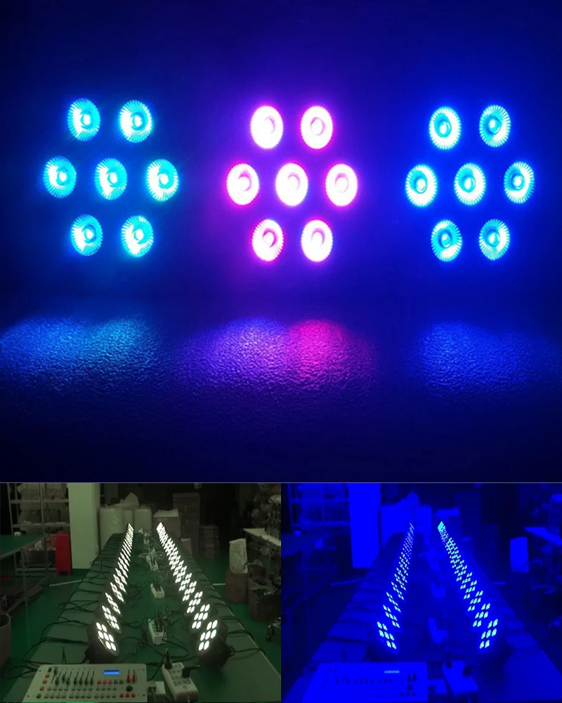 LED Par 7x12W RGBW 4IN1 Lighting Professional For Stage Effec Atmosphere Of Disco DJ Music Party Club Dance Floor images - 6