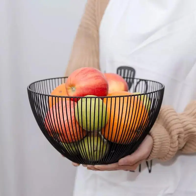 Скандинавское кованое железо геометрическая форма пустотелая корзина для